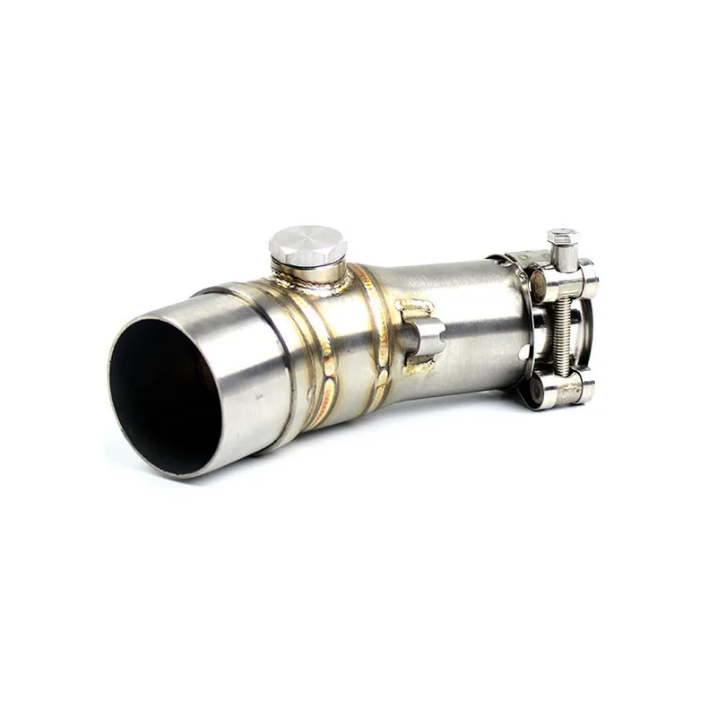 Для Kawasaki ER6N 650F 650R Mid трубы мотоцикла выхлопных газов Akrapovic глушитель Escape мото