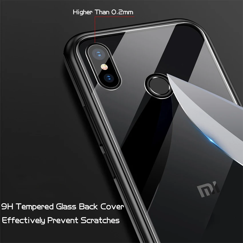 Luxury Magnetic Adsorption Cases for Xiaomi Mi 8 Se Lite A2 Pocophone F1 Redmi Note 5 Pro Metal Frame Tempered Glass Back Cover |