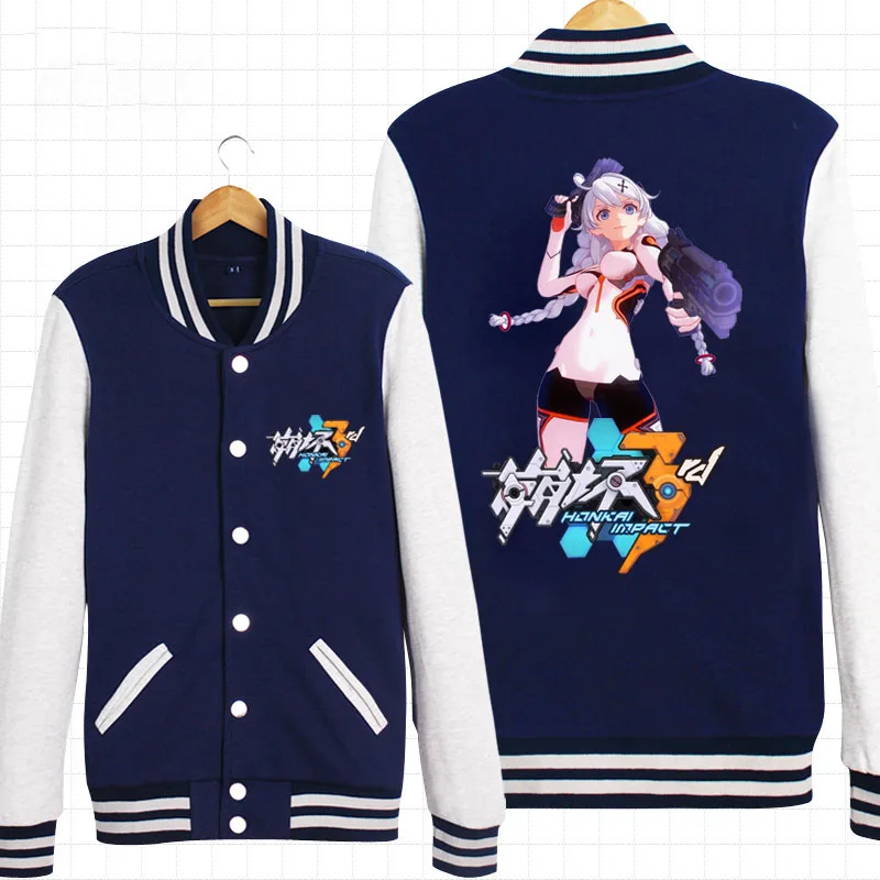 Аниме! Honkai Impact 3 Raiden Mei куртки с капюшоном костюм для косплея Модный осенне зимний