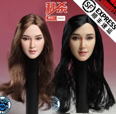 Азиатские женские модели сексуального тела черные/каштановые волосы (ткань не