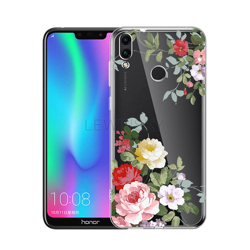 Кружевное платье с цветочным рисунком мягкий ТПУ чехол на huawei Honor 8X 8A 7A 7C Коврики 10 20 P10 P30 P20 lite Pro Nova 3i Y7 Y6 Y5 чехол Крышка