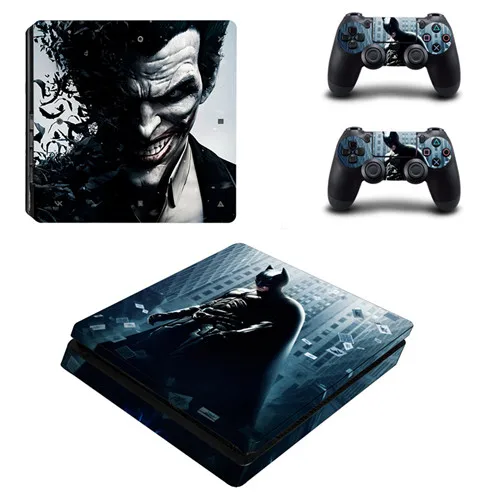 YPS4S-0520 DC Джокер и Бэтмен наклейка PS4 тонкий стикер кожи для sony playstation 4 консоли и 2 контроллеров PS4 тонкий стикер кожи - Цвет: YPS4S-0520