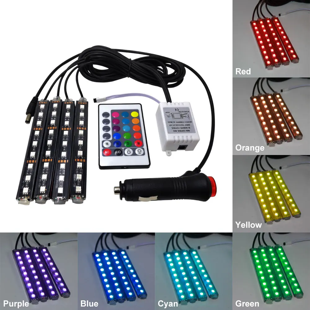 RGB SMD5050 светодио дный полосы 6 Вт DC 12 В атмосфера огни декоративные лампы