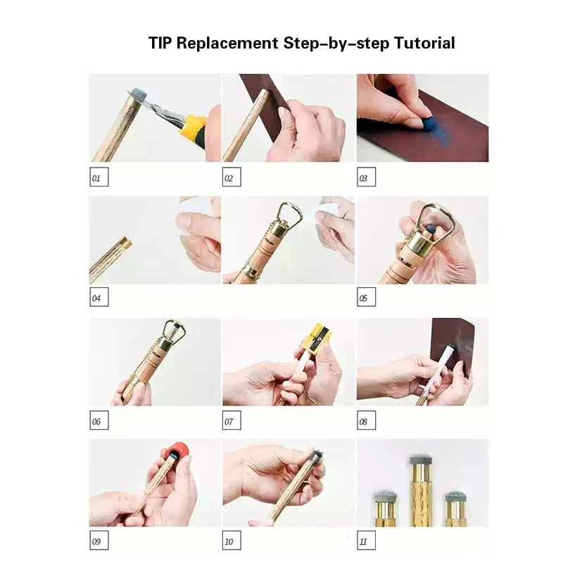 Набор инструментов для замены бильярдной кожи набор штанги ремонта головки