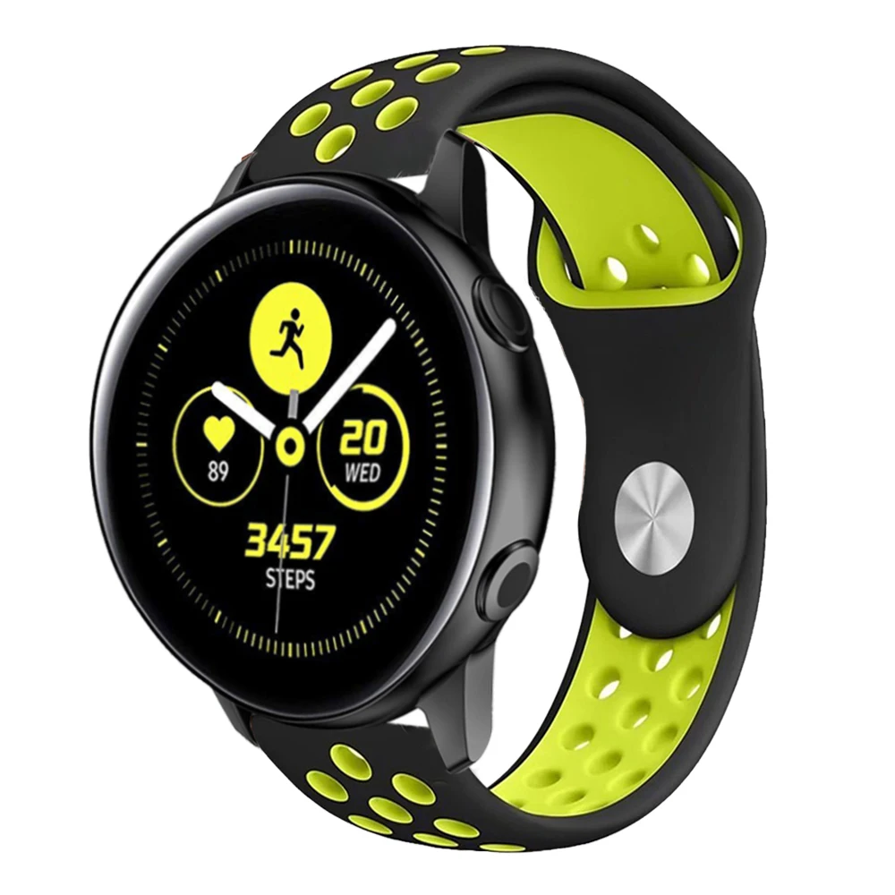 Uienie 20 мм ремешок для часов Samsung Galaxy Watch Active 2 Смарт часы силиконовый вида цветов