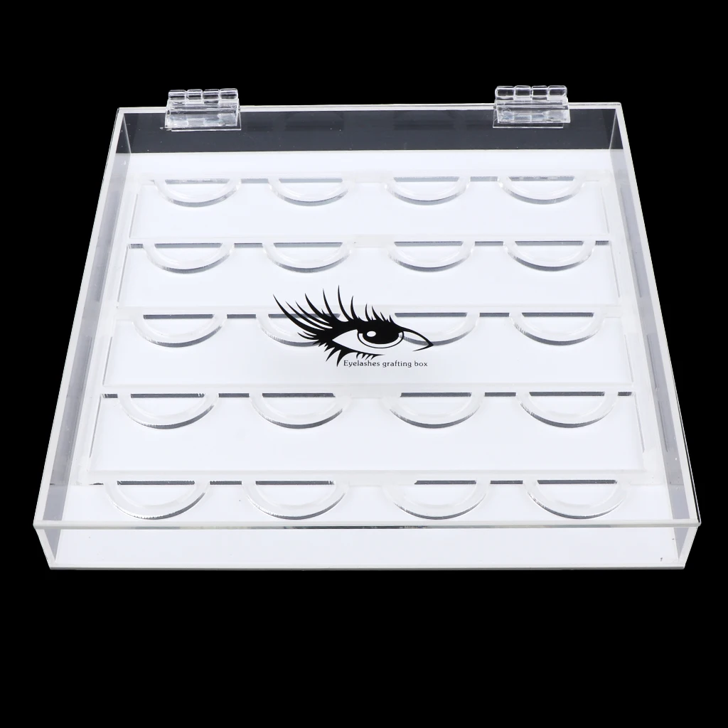 Премиум акриловый пустой футляр для хранения ресниц дисплей коробка накладные