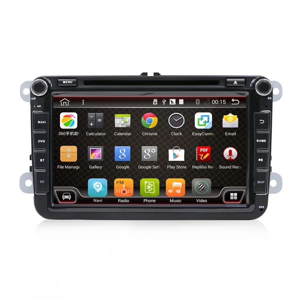 Восьмиядерный Авторадио 2 din " Android 8,1 автомобильный dvd-плеер для VW/Golf/Passat/POLO/Tiguan/Skoda/Fabia gps 3g wifi SWC BT