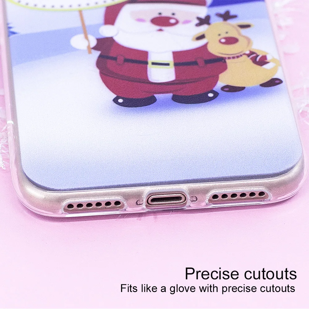 2019 Новогодний подарок на Рождество чехол для телефона iphone 8plus 7 8 6 6s plus 5 5S se X XS MAX XR