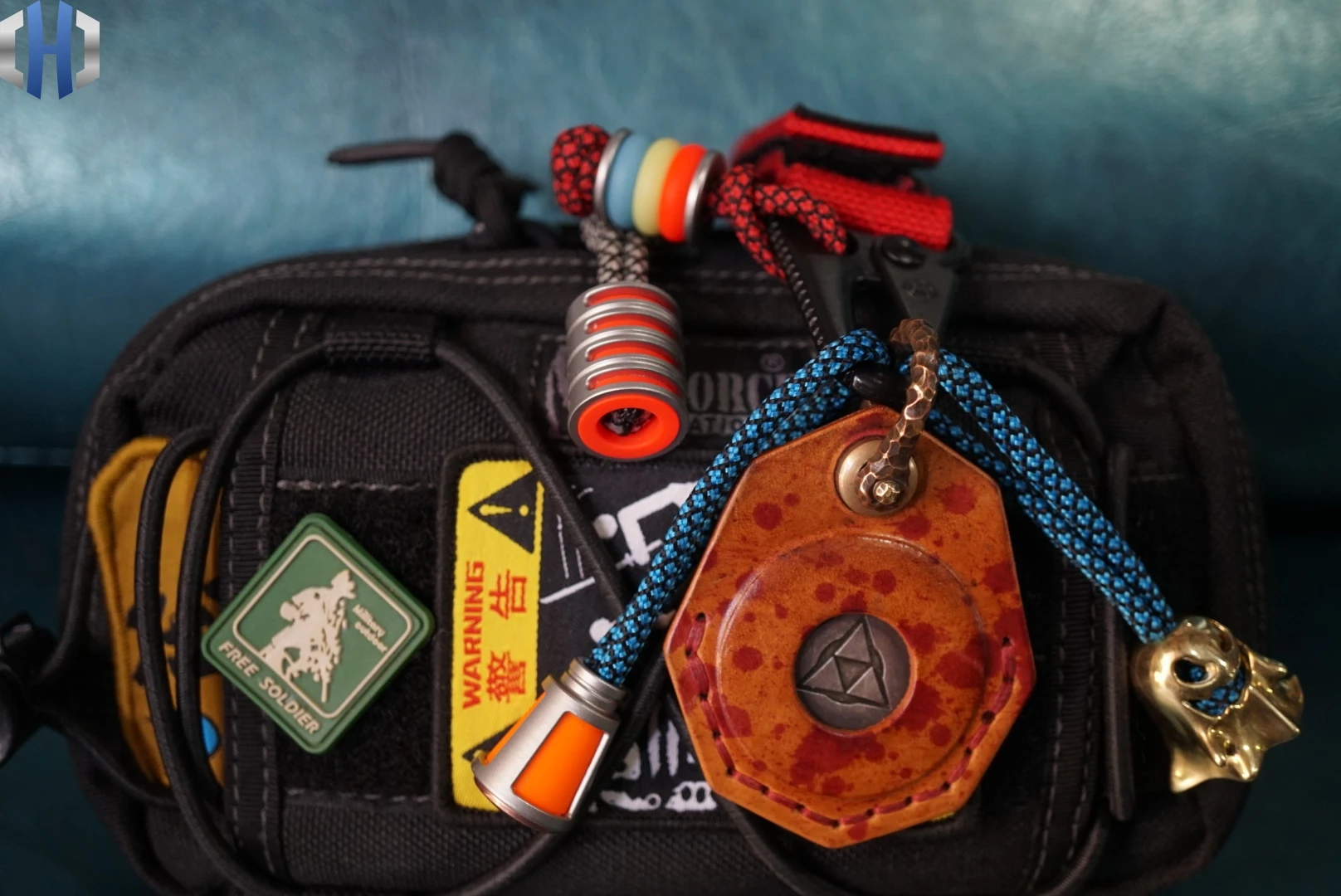 Светящаяся подвеска Тритий трубка нож бусины Висячие высокая яркость корпус из