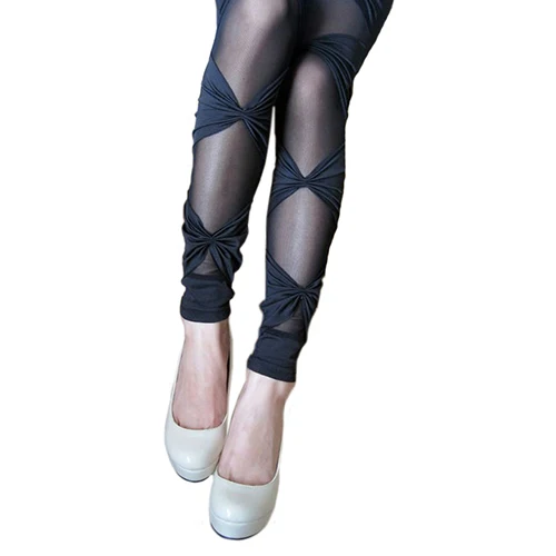 Горячая Творческий и женская мода Винтаж Сексуальная Ripped Стретч Леггинсы Брюки