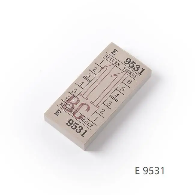 E 9531 100 шт \ Набор Винтажный Британский билетный цветной ретро DIY планировщик может записывать записные книжки канцелярские тетради полосы сообщений - Цвет: E 9531