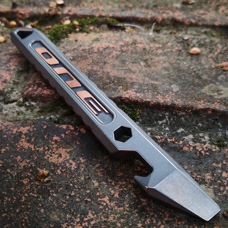 EDC инструменты из титанового сплава лом кулон уличный Паракорд DIY украшения выживания кемпинг снаряжение EDC многофункциональные инструменты