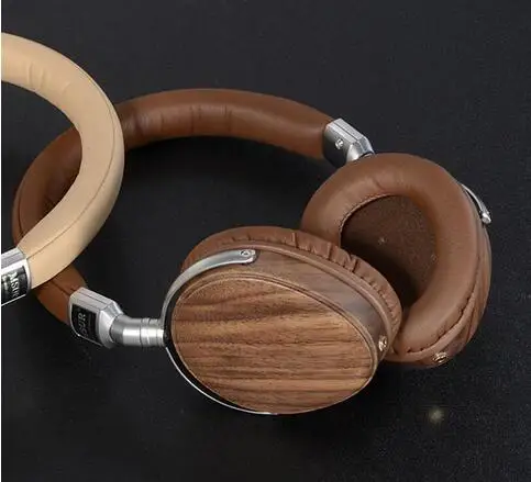 Зеленый msour N350 шумоизоляция HiFi деревянные металлические наушники гарнитура наушники с бериллиевым сплавом драйвер Portein кожа - Цвет: Зеленый