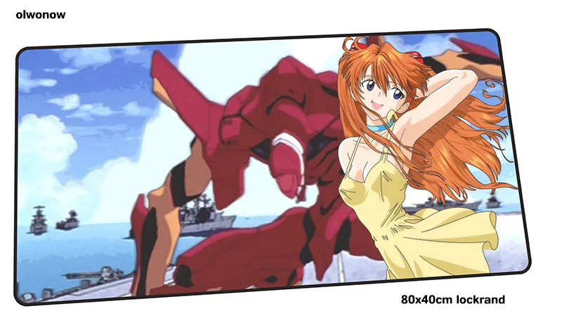 Size 800x400x2mm Evangelion Коврик для мыши, геймер, заказной, 800x400x2 мм, игровой коврик для мыши, персональные аксессуары для ноутбука, эргономичный коврик для мыши - Color: Size 800x400x2mm