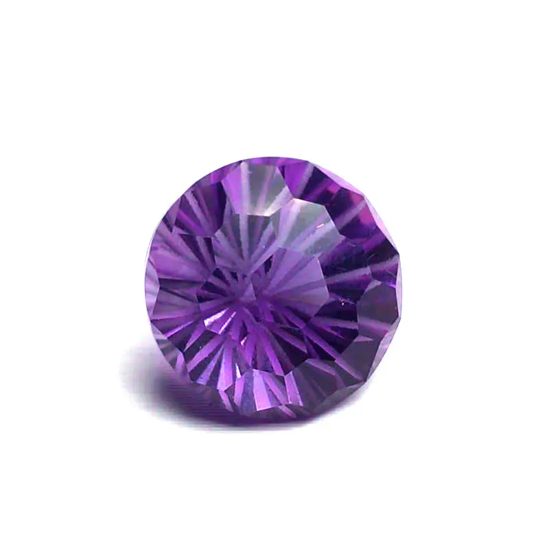 CSJ натуральный аметист свободный драгоценный камень Круглый фейерверк ювелирное