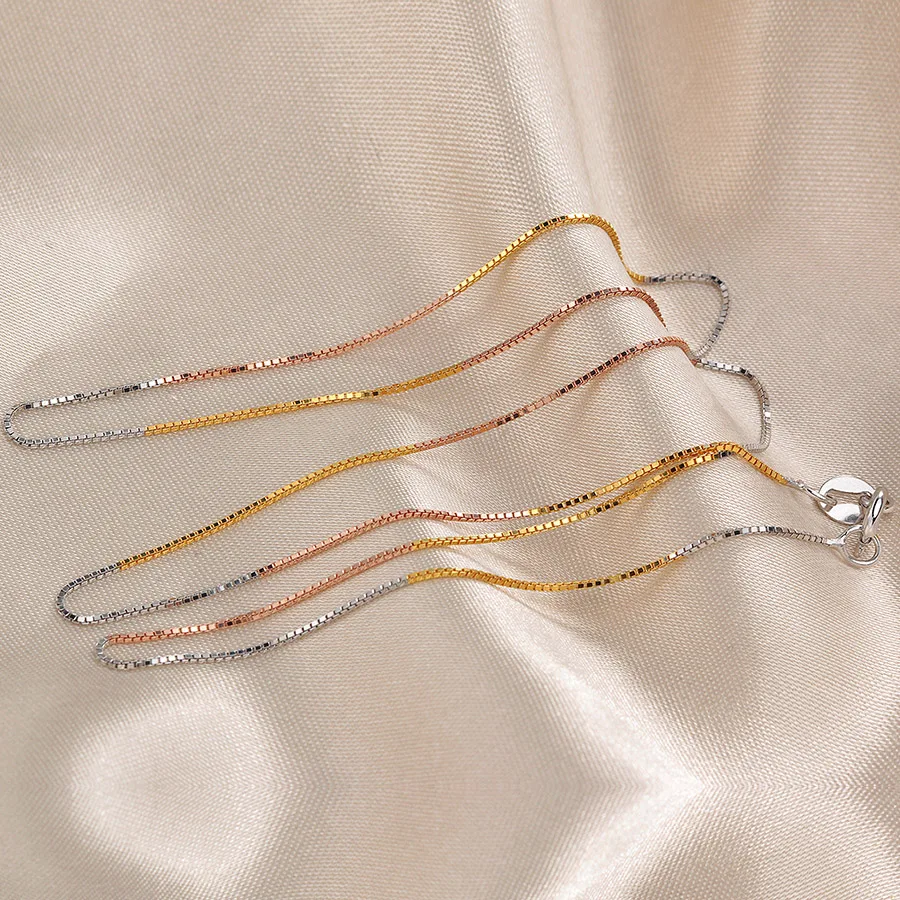 Высокое качество коробка из стерлингового серебра 925 пробы для женщин модное 3