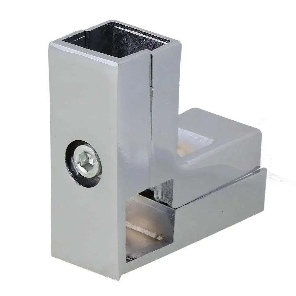 Алюминиевая Серебристая 3 сторонняя L образная хромированная коннекторная