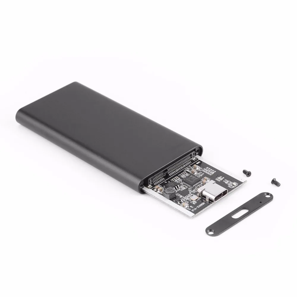 HDD Box USB3.1 type-C для MSATA SSD внешний алюминиевый корпус жесткий диск чехол 10 Гбит/с Высокая скорость для Windows SE/ME/2000