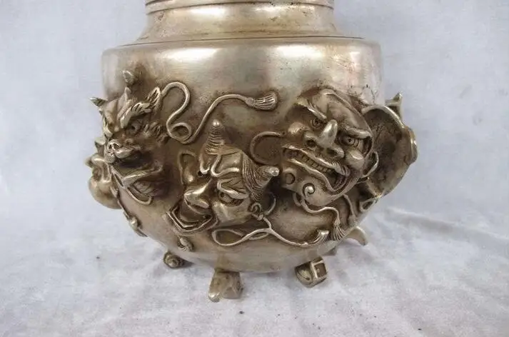 Китайские народные классические серебряные Резные японские демоны маски