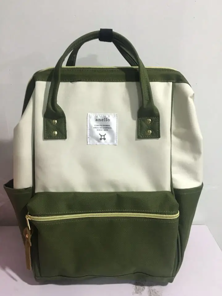 Army Green White Школьный рюкзак в японском стиле Оксфорд для девочек-подростков и мальчиков, винтажный рюкзак, сумка для колледжа, Женский легкий милый рюкзак с кольцом - Цвет: Army Green White