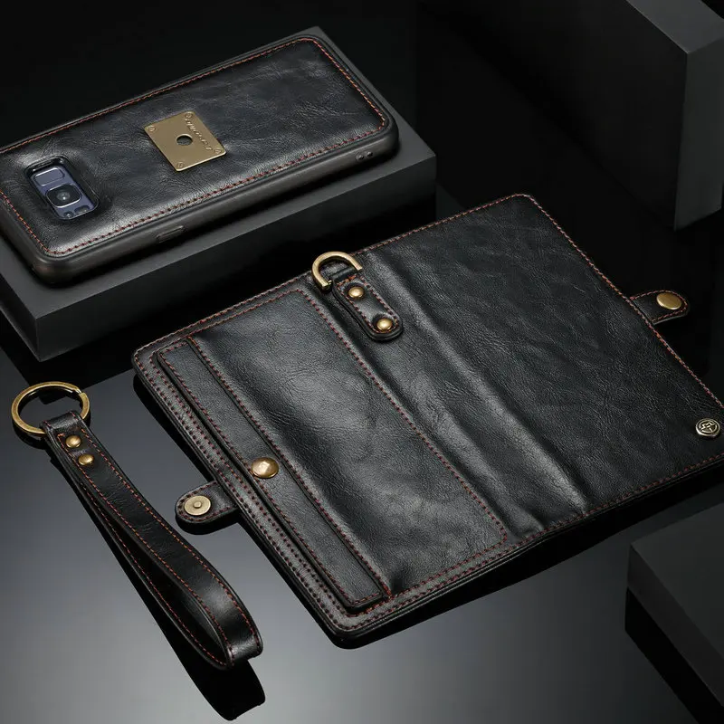 Чехол Me для samsung Galaxy S8 Plus, чехол с ремешком на запястье, Беспроводная зарядка, флип-кошелек, магнитный, все в одном, кошелек, сумка для телефона