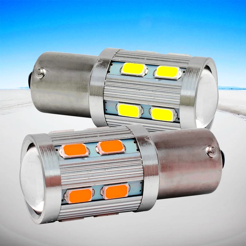 2 шт. 1156 BA15S P21W 16 светодиодов 5630 5730 smd Автомобильная задняя лампа стоп светильник s