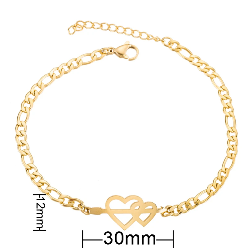 Шарм Yiustar милый красочный золотой браслет с сердцем и очаровательные щедрые