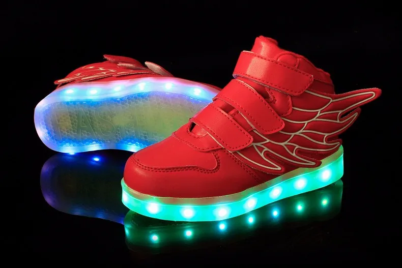 Детская обувь; Chaussures Led Enfants; Зарядка через usb; детская обувь; светильник; Детские светящиеся кроссовки; обувь для девочек и мальчиков; 25-37