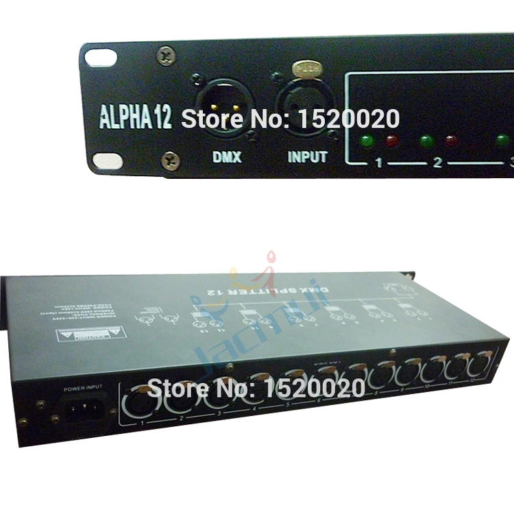Professional Signal Amplifier 12 Route Driver DMX Splitter Output Distributor XRL Dmx Sockets Dj Lighting Signals | Лампы и освещение