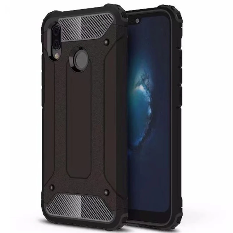 Для Huawei P20 Lite армированный силиконовый сверхмощный бампер ударопрочный жесткий