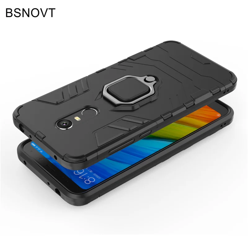 BSNOVT для Xiaomi Redmi 5 Plus противоударный чехол на палец кольцо магнитный держатель