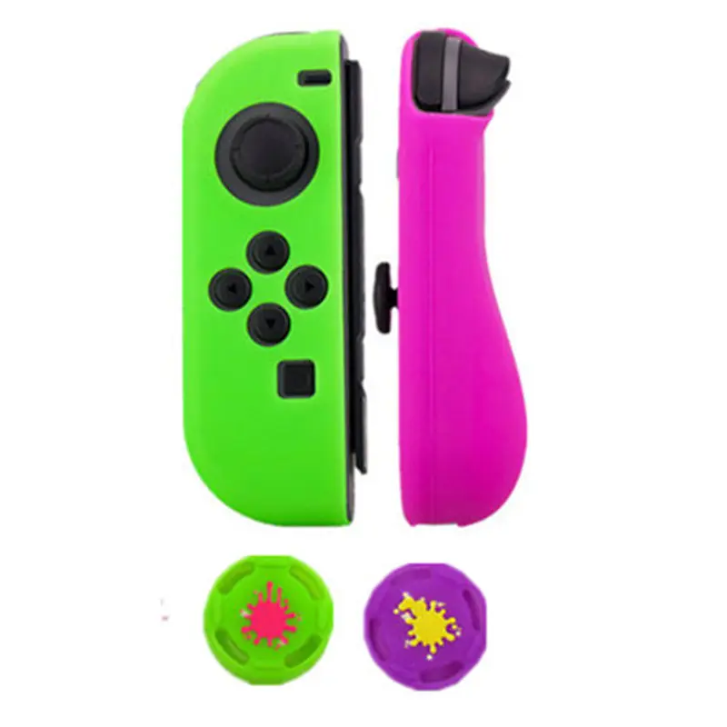 Красный синий черный мягкий чехол для Nintendo Switch JOY CON силиконовый защитный JOY-CON + 2