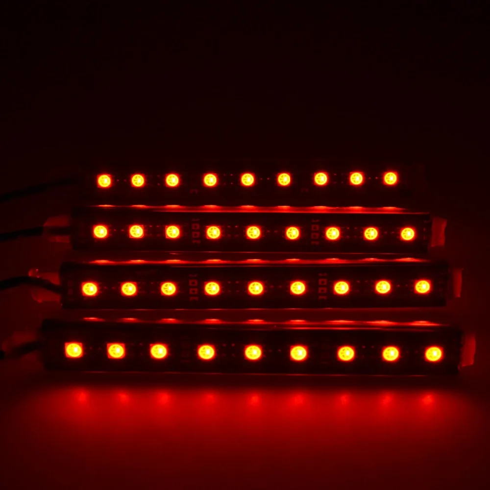 Светодиодная лента RGB для автомобиля 16 цветов 5050 декоративные атмосферные лампы