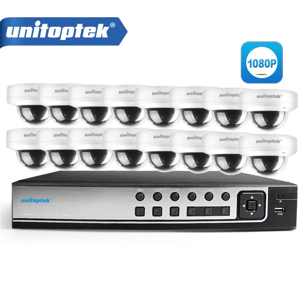 Домашняя самодельная система видеонаблюдения 16CH 1080 P AHD DVR комплект + 12