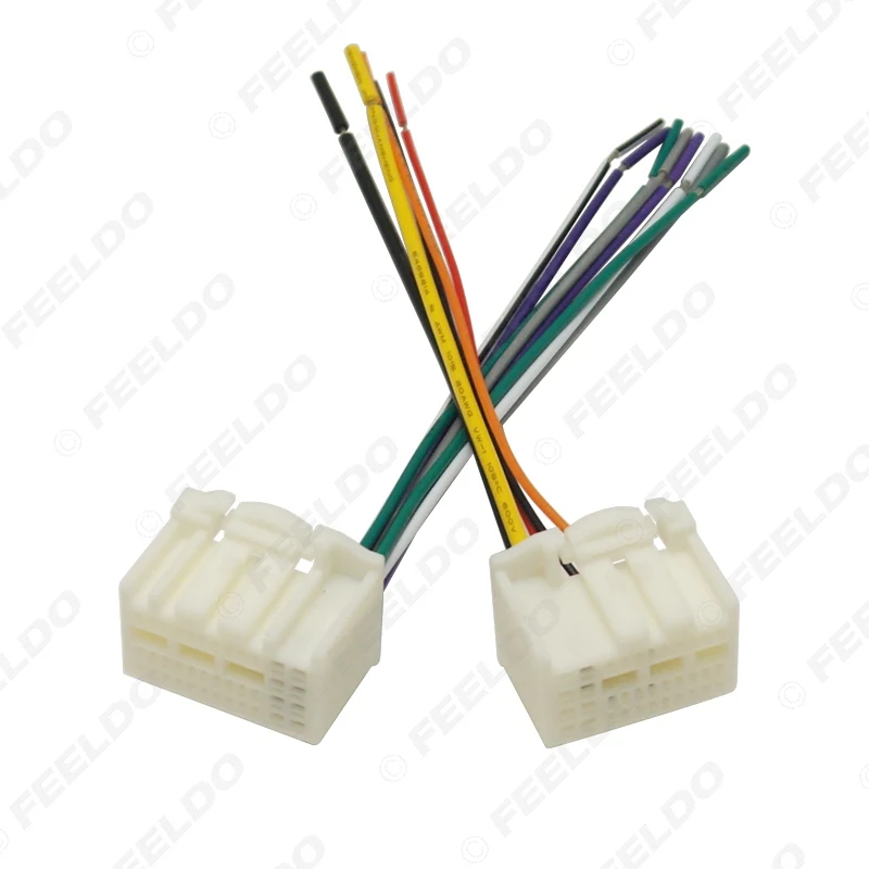 

FEELDO 35-контактный автомобильный стерео жгут проводов адаптера разъем в радио для KIA K2/K3/K4/Elantra/Mistra/Tucson (16 ~17)