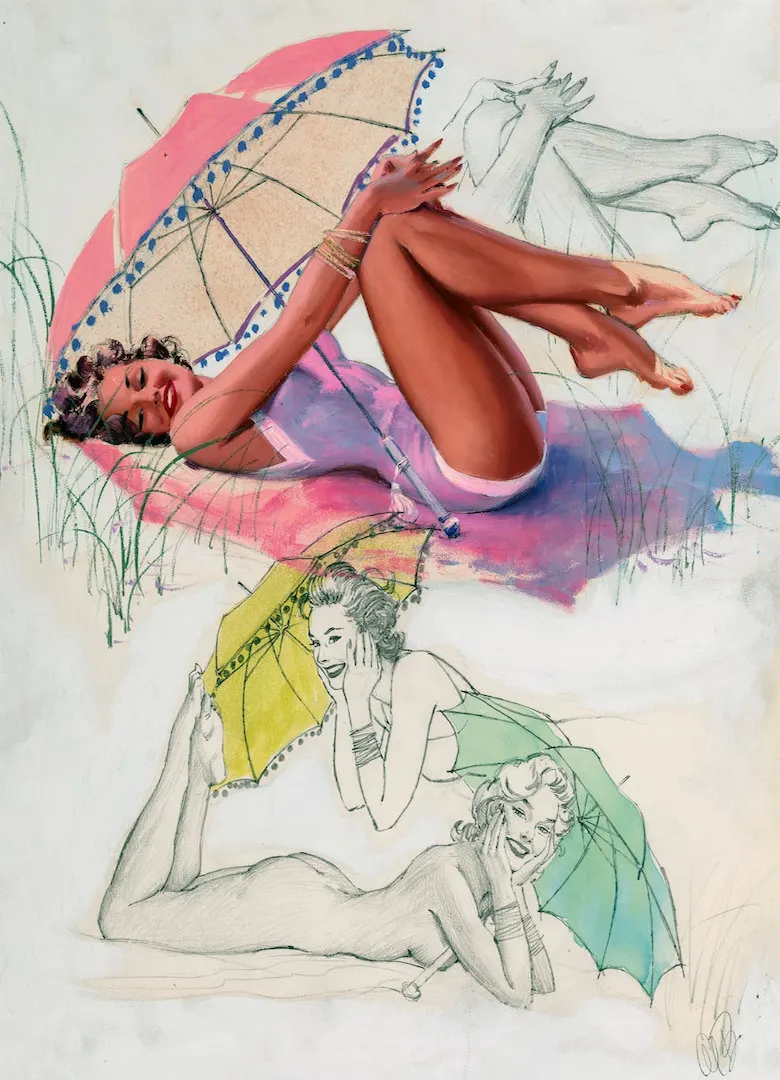 Vintage Al Buell 1950's Pin Up Girls Pop Art Kraft Posters Classic Canvas Paintings Wall Stickers Home Decor Gift | Дом и сад