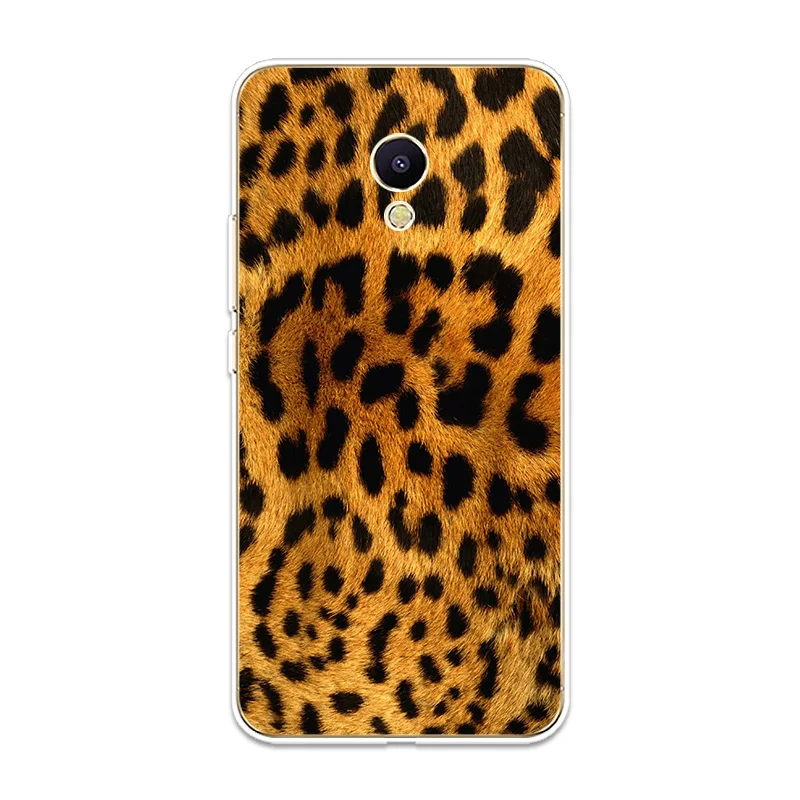 Leopard Print Patterned Silicone Phone Case Couqe Fundas For Meizu M3 M5 M6 NTOE M3S M5S M5C M6S M6T Shell Soft Cover |