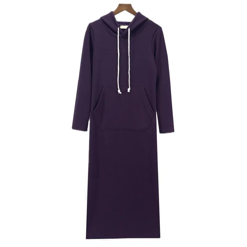 Женское бархатное платье с капюшоном черное серое красное синее свитшот