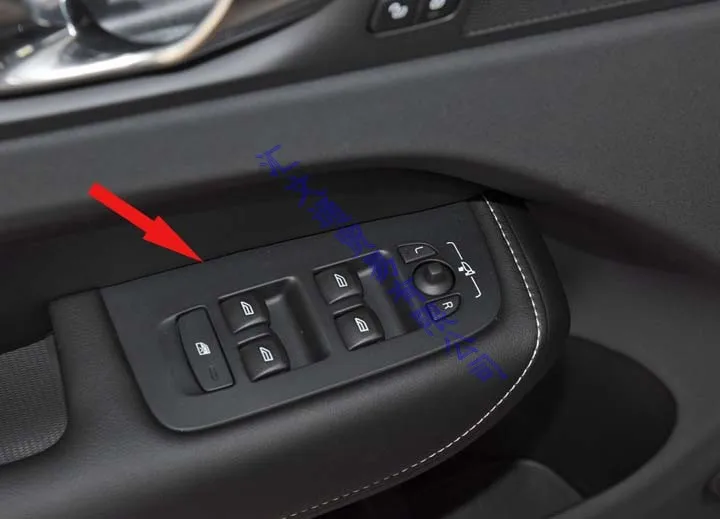 Для Volvo XC60 2018 2019 ABS хромированные дверные окна подлокотника переключатель Панель