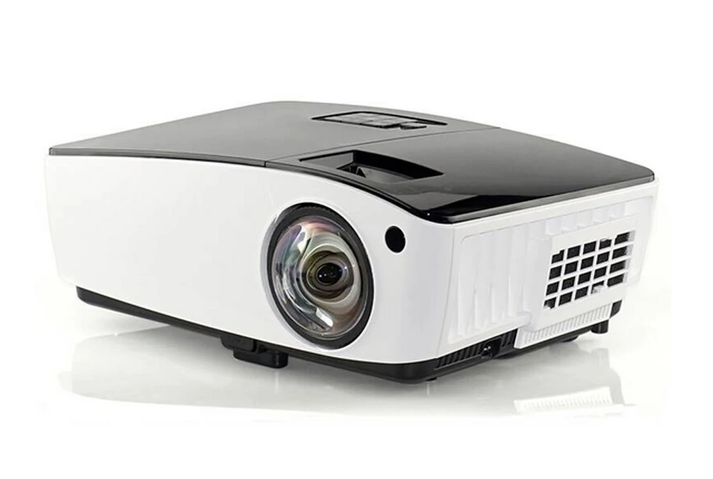 WZATCO коротковолновый проектор дневного света HDMI домашний кинотеатр 1080p full HD 3D DLP проектор для церковного зала отеля
