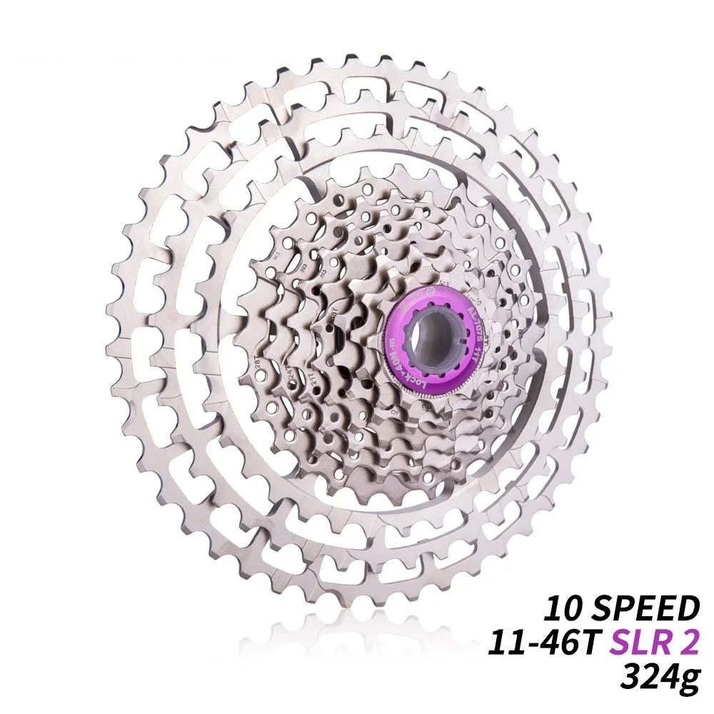 10 скоростей MTB велосипедная кассета 11 46T SLR2 HG совместимая серебряная S Freewheel 10V CNC K7