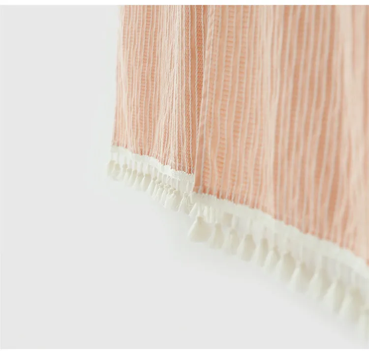 

Japan Style Cotton Door Curtain Super Light Solid Color Kitchen/Bedroom Partition Lace Home Dorm Decorative Divider Rod Included
