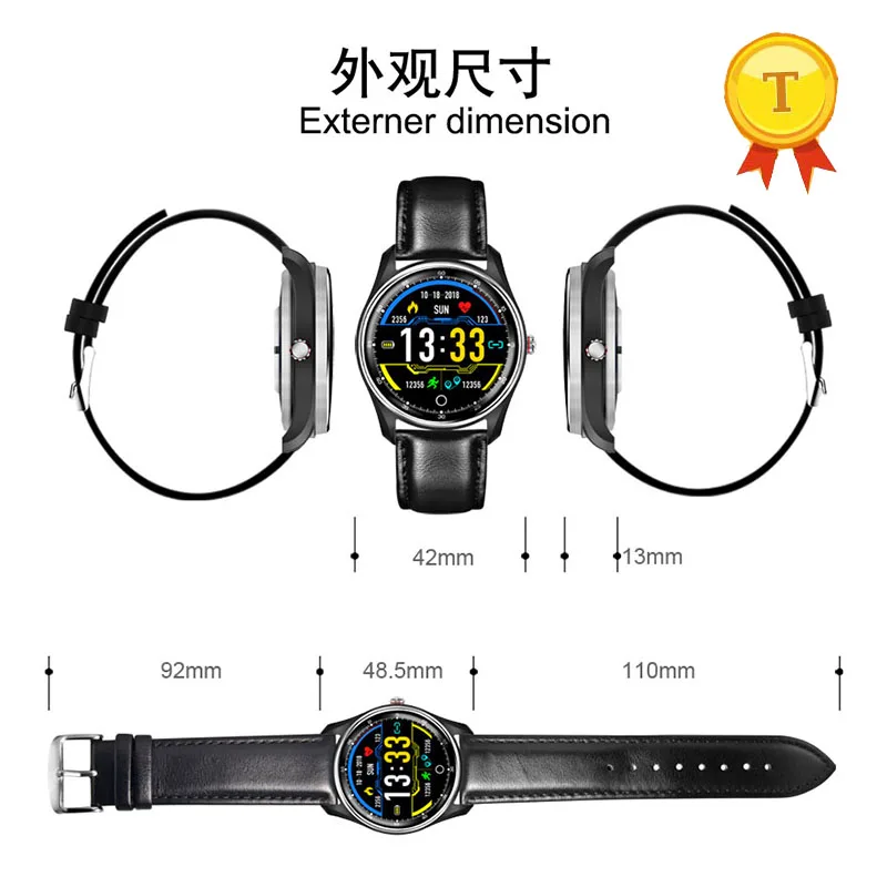 Новинка 2019 умные часы ECG PPG для мужчин и женщин монитор сердечного ритма