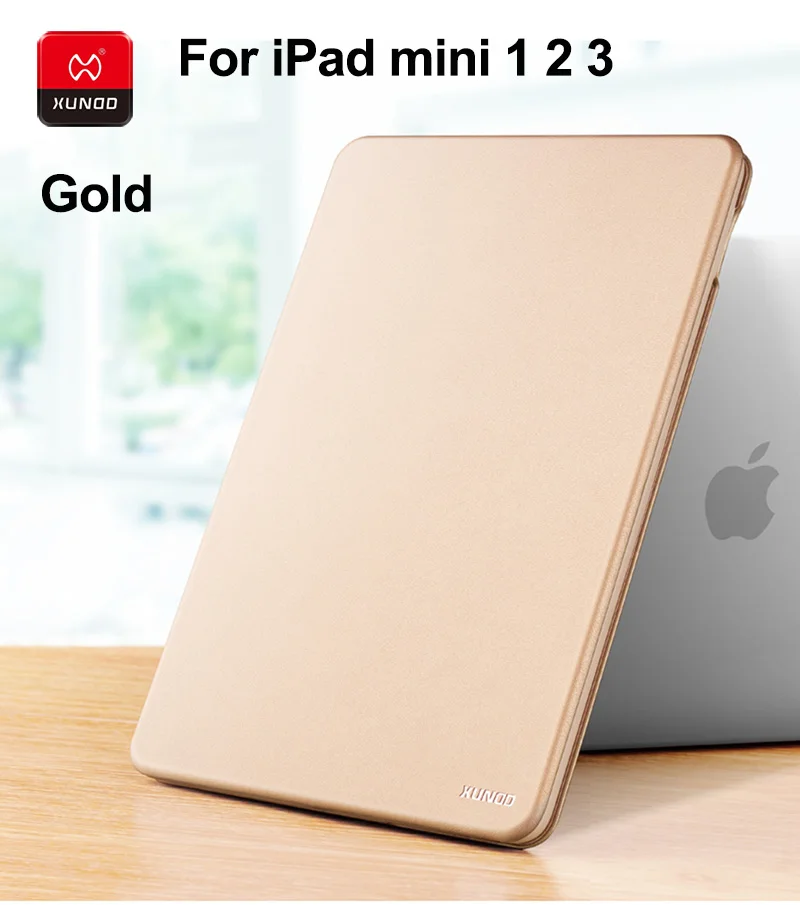 Роскошные кожаные Smart Cover для iPad Pro 9,7 дюйма mini 1234 Air 2 планшет ударопрочный 360 Защитный чехол Магнит до сна - Цвет: iPad mini123