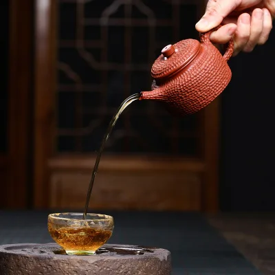 Yixing Глиняный Чайник Китайский Чайный горшок Фиолетовый Zisha Infuser 155 мл Chuiwendezhong Hu