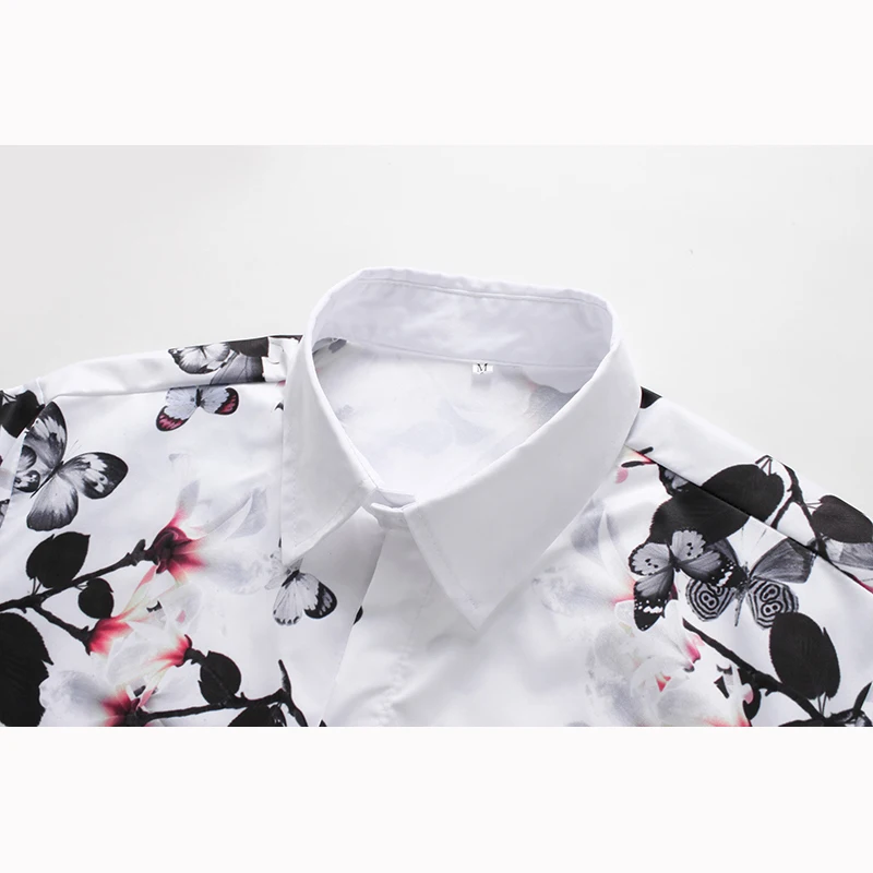 Мужская Повседневная рубашка с коротким рукавом летняя модная пляжная 3D