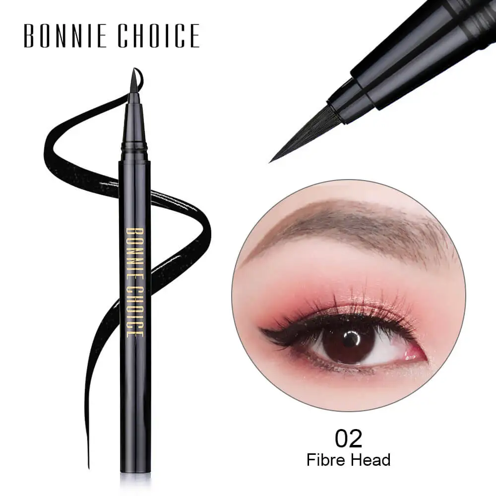 Fiber Head BONNIE CHOICE 48 H 1 шт. Черная гелевая подводка для глаз ручка долговечная водостойкая жидкая подводка для глаз макияж косметический инструмент для теней для век - Цвет: Fiber Head