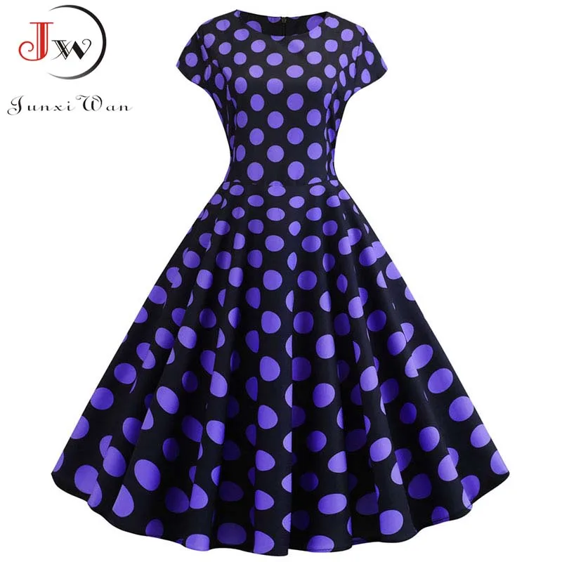 Женское винтажное платье в горошек белое белый горох с коротким рукавом а силуэт