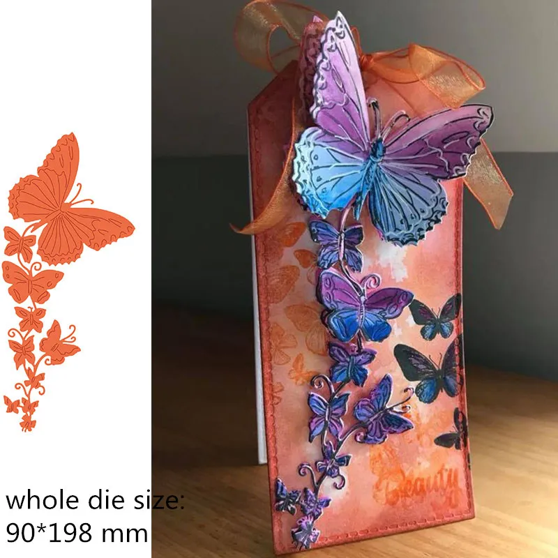Die Set Flowers Snowdrops Wild Poppies Lilies Tree Butterfly Bird and Ornate Tags Metal Cutting Dies for Scrapbooking New - Цвет: 02
