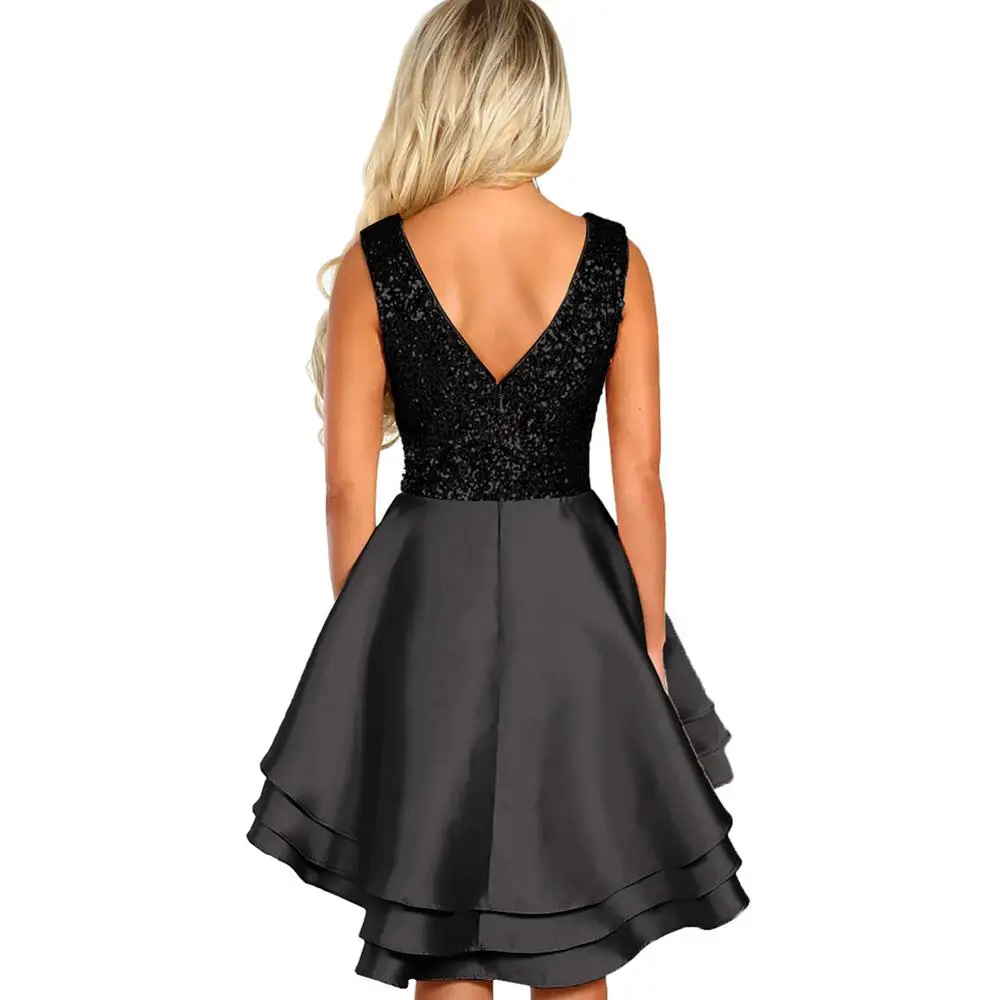 Элегантный блесток Формальные Вечеринка платье Для женщин линии Длинные платья